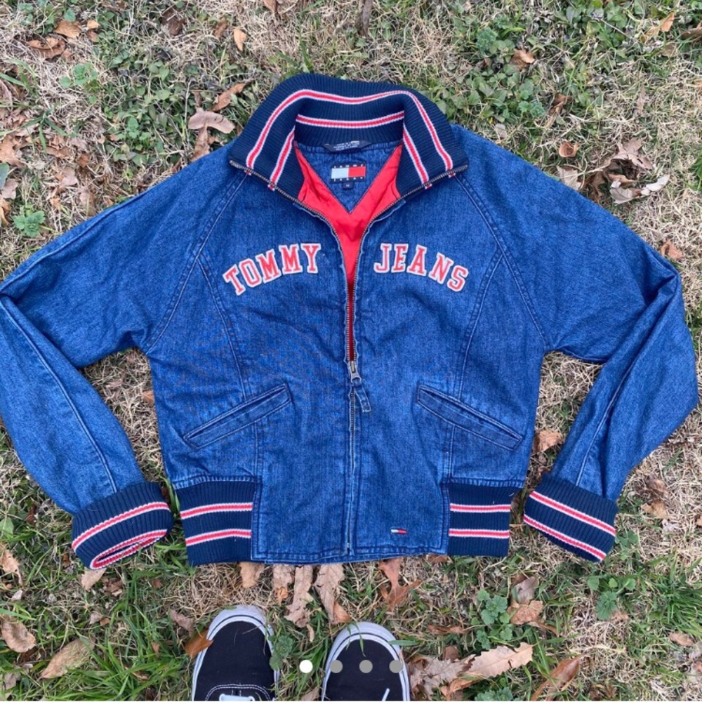 Tommy Jeans Denim Full Zip Bomber Jacket